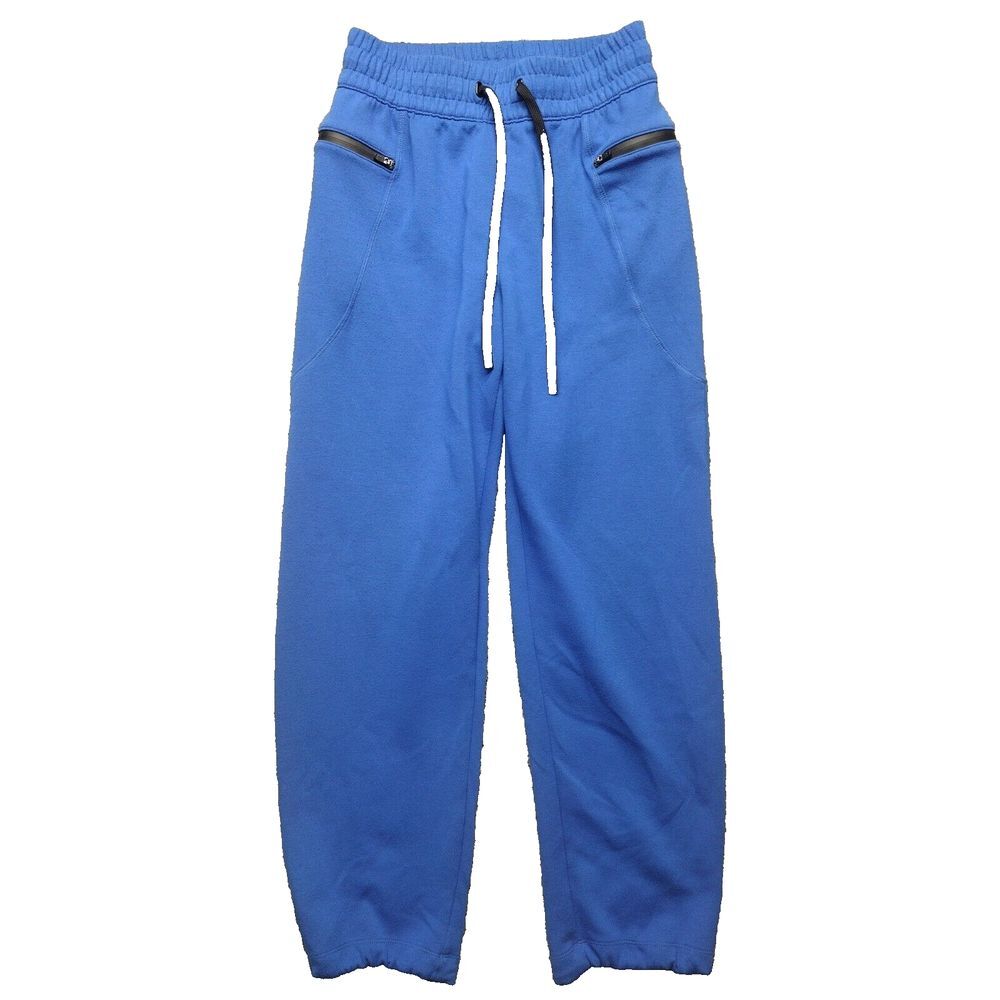 VTG Men's Small Sports Illustrated Soft BLUE Jogger Long Pants;  Zip Pockets Y2K